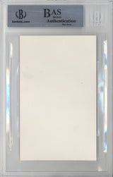 Freddy Lindstrom Autographed 3x5 Index Card New York Giants Beckett BAS #10213037