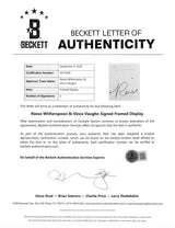 Reese Witherspoon & Vince Vaughn Four Christmases Signed Framed Display BAS LOA