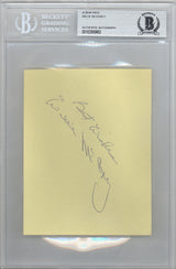 Willie McCovey Autographed 4.5x5.5 Album Page San Francisco Giants "Best Wishes" Vintage Beckett BAS #10266883