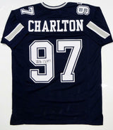 Taco Charlton Autographed Blue Pro Style Jersey- JSA W Auth *Black