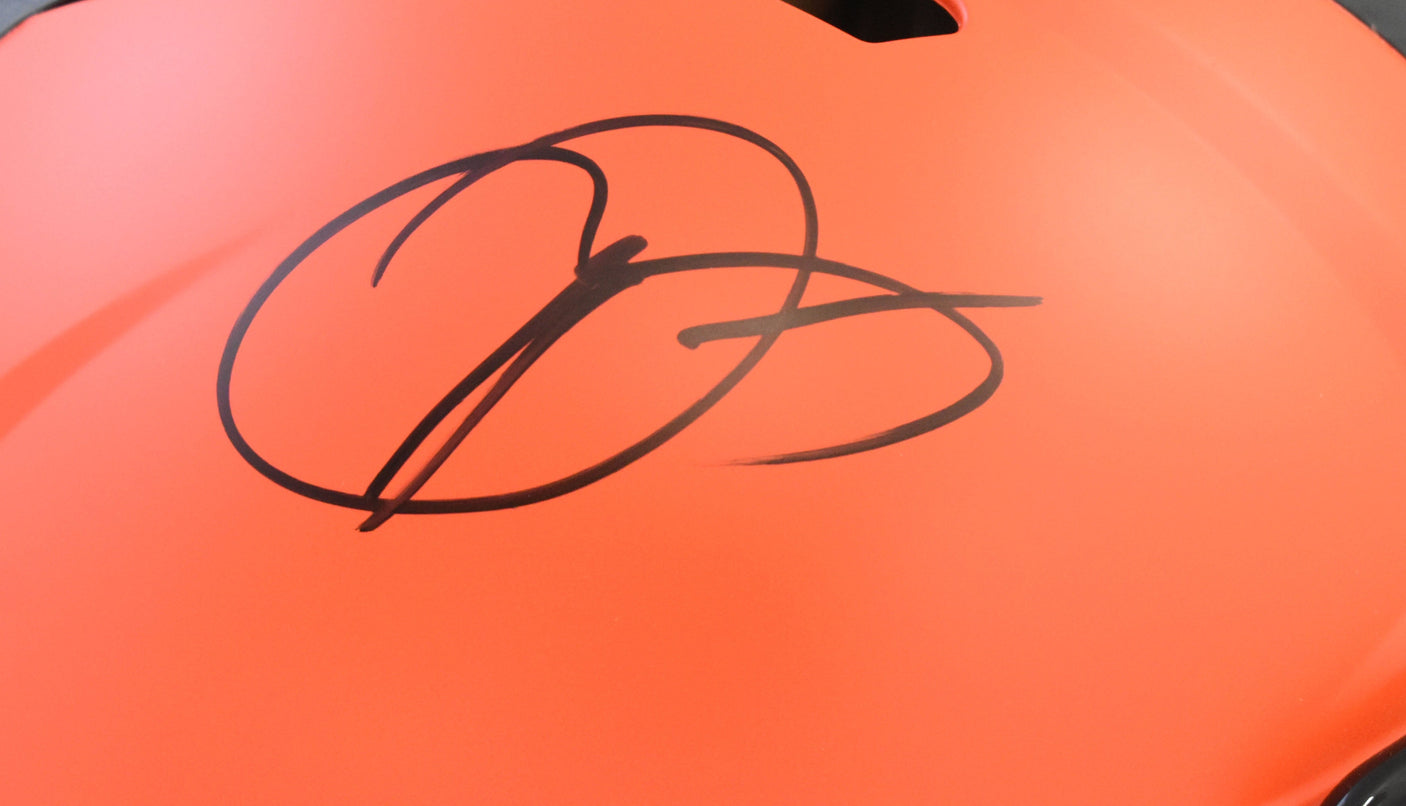 Odell Beckham Autographed Cleveland Browns F/S Speed Authentic Helmet - JSA W