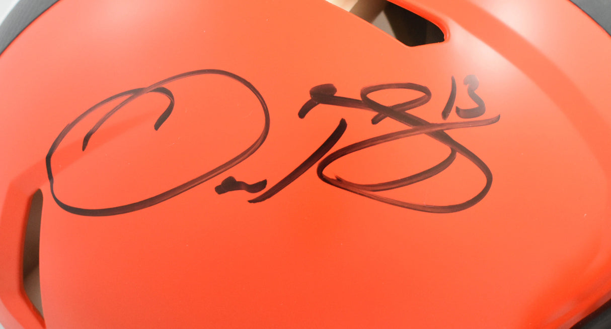 Odell Beckham Jr. Autographed Cleveland Browns F/S Speed Authentic Helmet- JSA W
