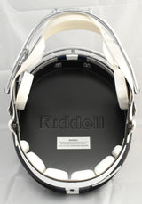 Michael Irvin Signed Dallas Cowboys F/S Flat Black Speed Helmet - Beckett W