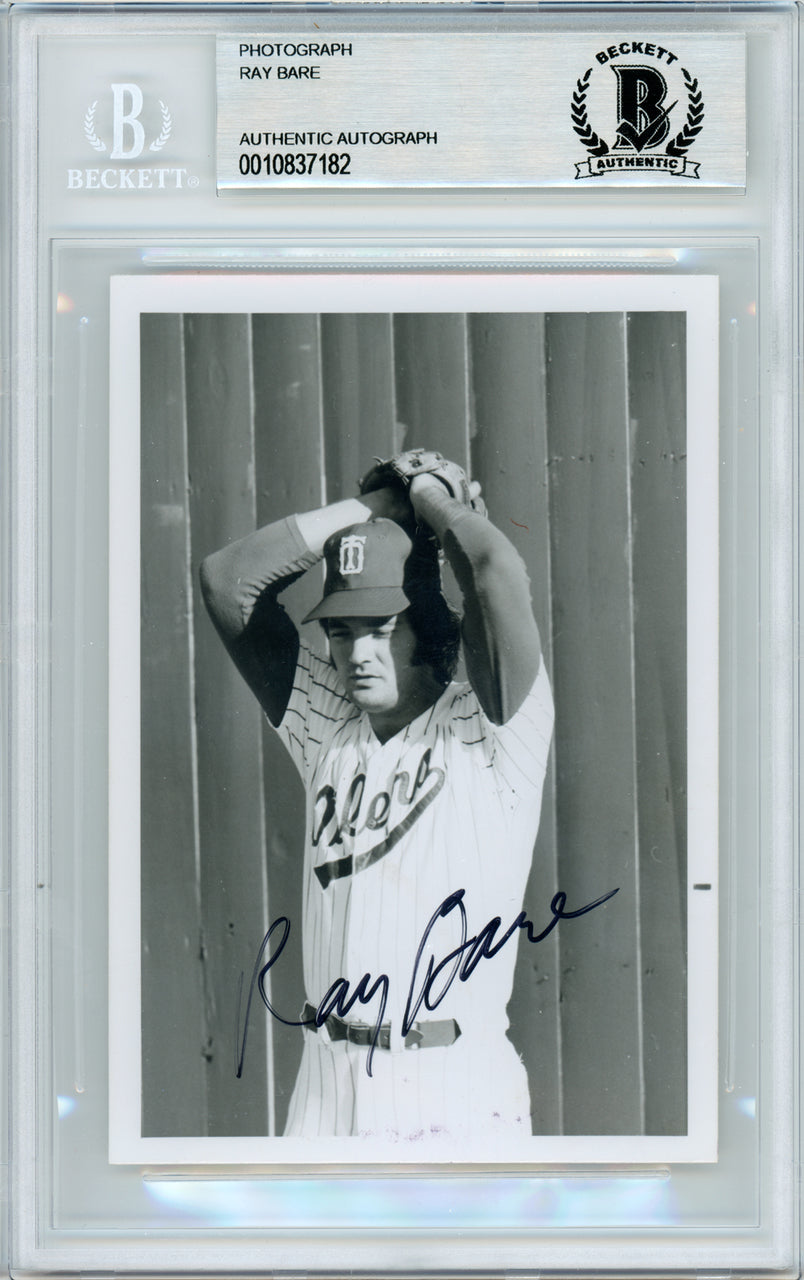 Ray Bare Autographed 3.5x5 Photo St. Louis Cardinals, Detroit Tigers Beckett BAS #10837182