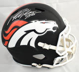 Von Miller Autographed Denver Broncos F/S Flat Black Speed Helmet - JSA W