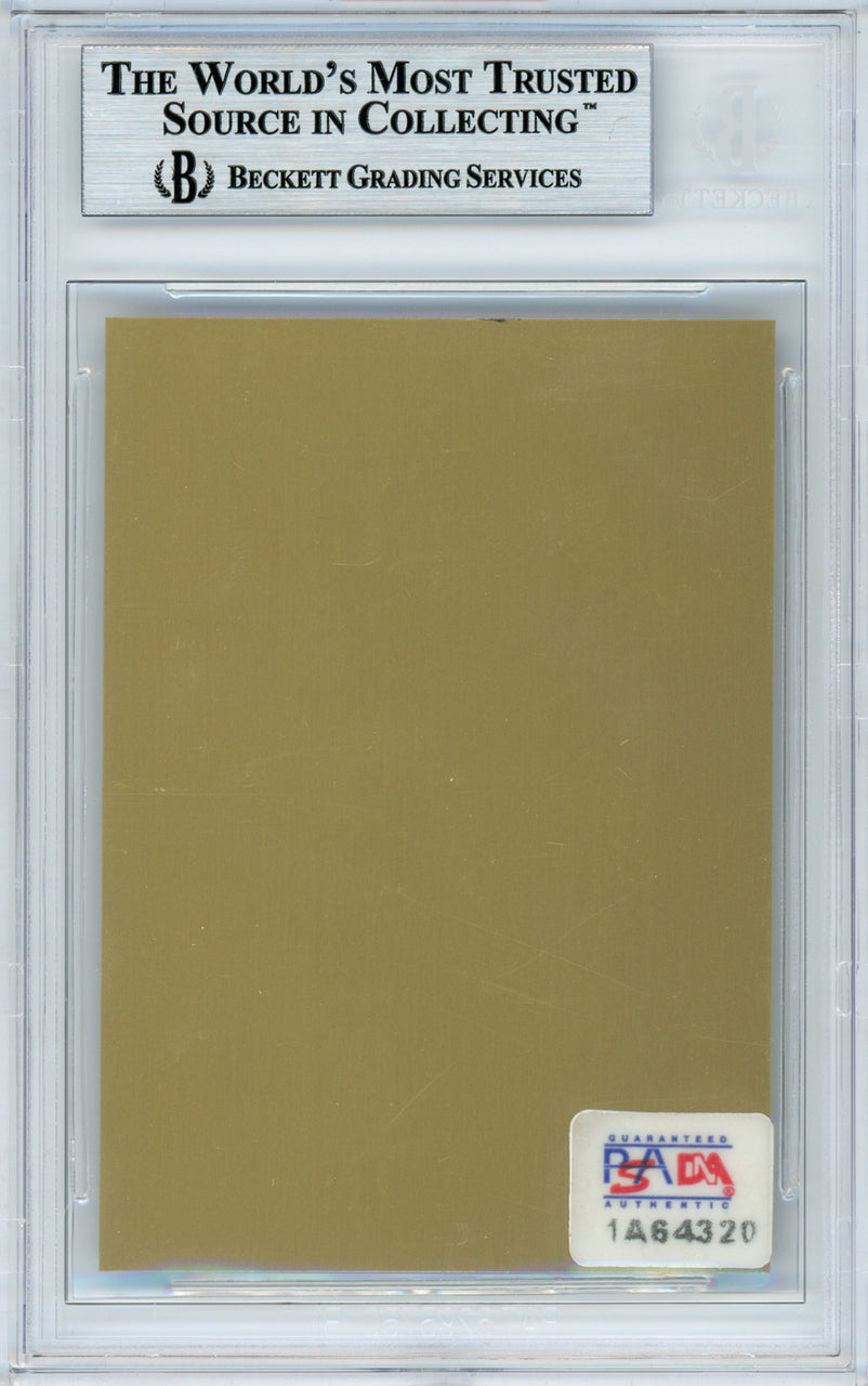 Willie McCovey Autographed 1986 HOF Metallic Plaque Card San Francisco Giants Beckett BAS #10982546