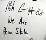Mike Gesicki Autographed Penn State F/S Speed Helmet We Are - JSA W