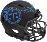 Ryan Tannehill Autographed Tennessee Titans Eclipse Black Speed Mini Helmet Beckett BAS QR Stock #197222