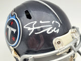 Ryan Tannehill Autographed Tennessee Titans Blue Speed Mini Helmet Beckett BAS QR Stock #197223