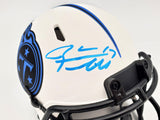 Ryan Tannehill Autographed Tennessee Titans Lunar Eclipse White Speed Mini Helmet Beckett BAS QR Stock #197224