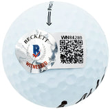 Hideki Matsuyama & Lee Elder Autographed Titleist Masters Logo Golf Ball Beckett BAS QR Stock #197453