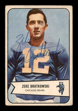 Zeke Bratkowski Autographed 1954 Bowman Rookie Card #11 Chicago Bears SKU #197966