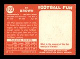 Ed Brown Autographed 1958 Topps Card #123 Chicago Bears SKU #198150