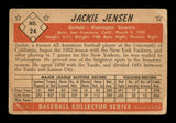 Jackie Jensen Autographed 1953 Bowman Card #24 Washington Senators SKU #198223