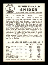 Duke Snider Autographed 1960 Leaf Card #37 Los Angeles Dodgers SKU #198807