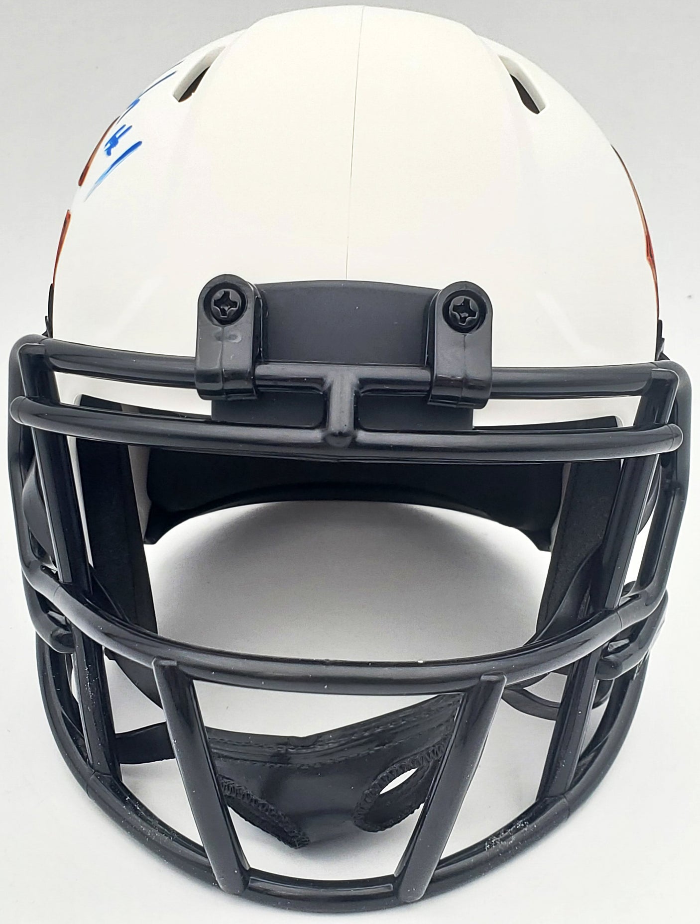 Justin Fields Autographed Chicago Bears Lunar Eclipse White Speed Mini Helmet Beckett BAS QR #WL62749