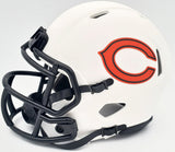 Justin Fields Autographed Chicago Bears Lunar Eclipse White Speed Mini Helmet Beckett BAS QR #WL62751