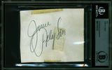 June Allyson Too Young to Kiss Authentic Signed 3.5x4 Cut Signature BAS Slabbed