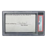 Stan Musial St. Louis Cardinals Signed Slabbed Cut Signature PSA/DNA