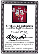 Jerry Rice Signed Hand Painted LE 1/1 By William Zavala Framed Jersey Fanatics
