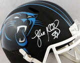 Luke Kuechly Signed Carolina Panthers F/S Flat Black Helmet- JSA W Auth *White