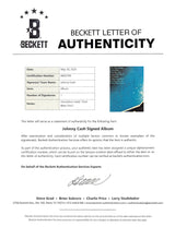 Johnny Cash "God Bless You!" Signed Johnny Cash At San Quentin Album Cover BAS