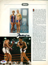 Muhammad Ali Autographed Magazine Page Photo PSA/DNA #G43436