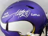 Adrian Peterson Signed Minn. Vikings F/S Speed Authentic Helmet w/3 Insc-Beckett