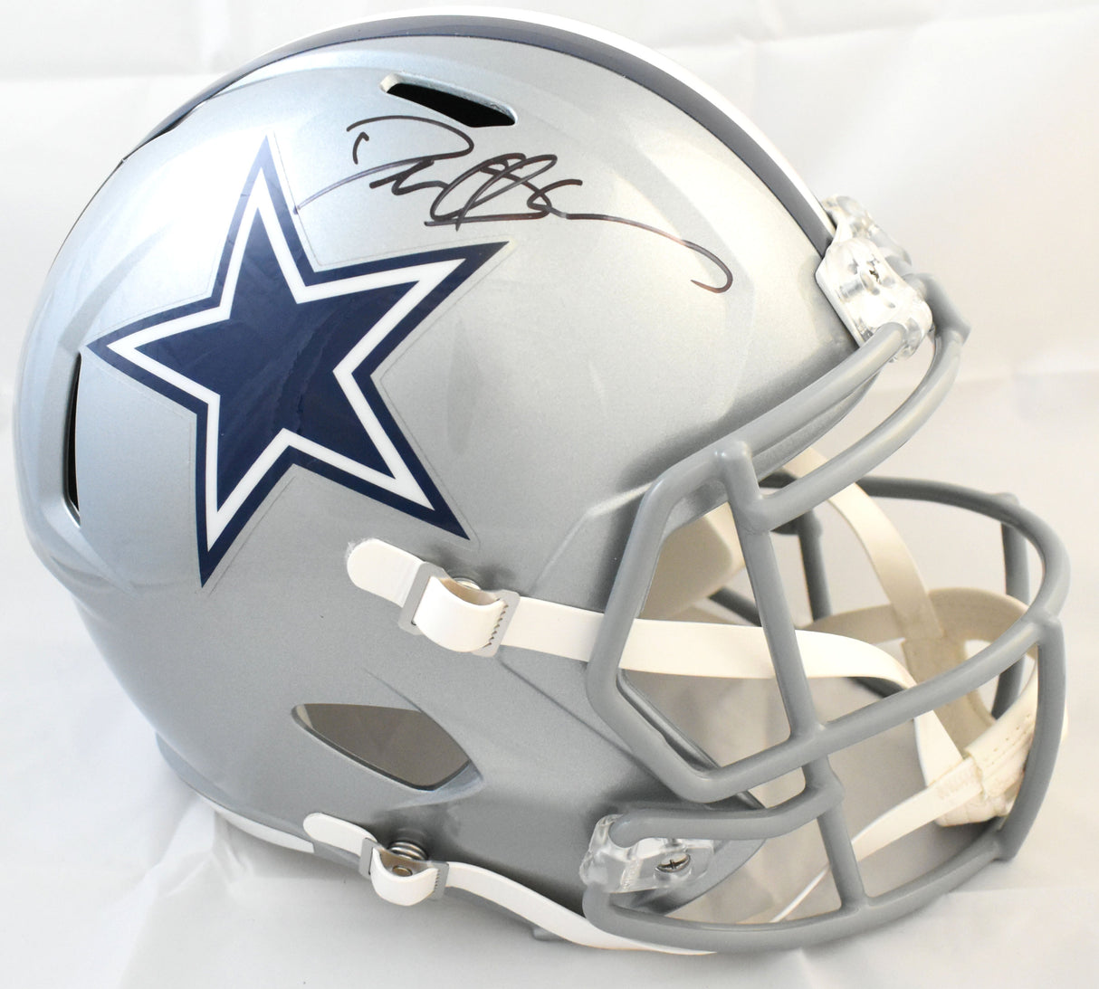 Deion Sanders Autographed Dallas Cowboys F/S Speed Helmet- Beckett Witnessed
