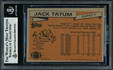 Jack Tatum Autographed 1981 Topps Card #8 Houston Oilers Beckett BAS #11317592