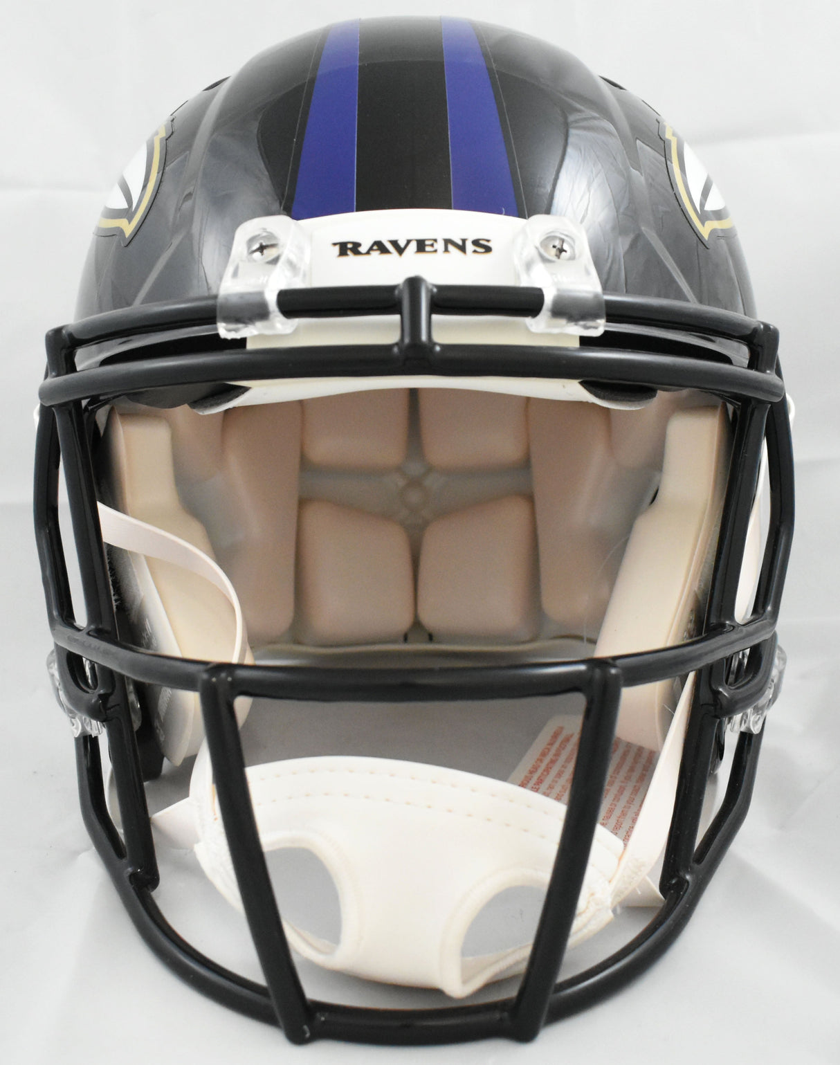 Ray Lewis Autographed Ravens F/S Speed Authentic Helmet HOF - Beckett W