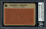 Harry Craft Autographed 1962 Topps Card #12 Houston Colt .45's Beckett BAS #11481367