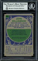 Super John Williamson Autographed 1975-76 Topps Card #251 New Jersey Nets Beckett BAS #11482150