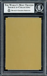 Johnny Mize Autographed 1982 Metallic HOF Plaque Card New York Yankees Beckett BAS #11628132