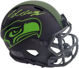 Michael Dickson Autographed Seattle Seahawks Eclipse Black Speed Mini Helmet MCS Holo Stock #200269