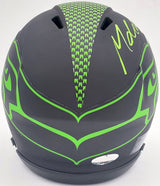 Michael Dickson Autographed Seattle Seahawks Eclipse Black Speed Mini Helmet MCS Holo Stock #200269