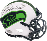Michael Dickson Autographed Seattle Seahawks Lunar Eclipse White Speed Mini Helmet MCS Holo Stock #200270