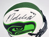 Michael Dickson Autographed Seattle Seahawks Lunar Eclipse White Speed Mini Helmet MCS Holo Stock #200270