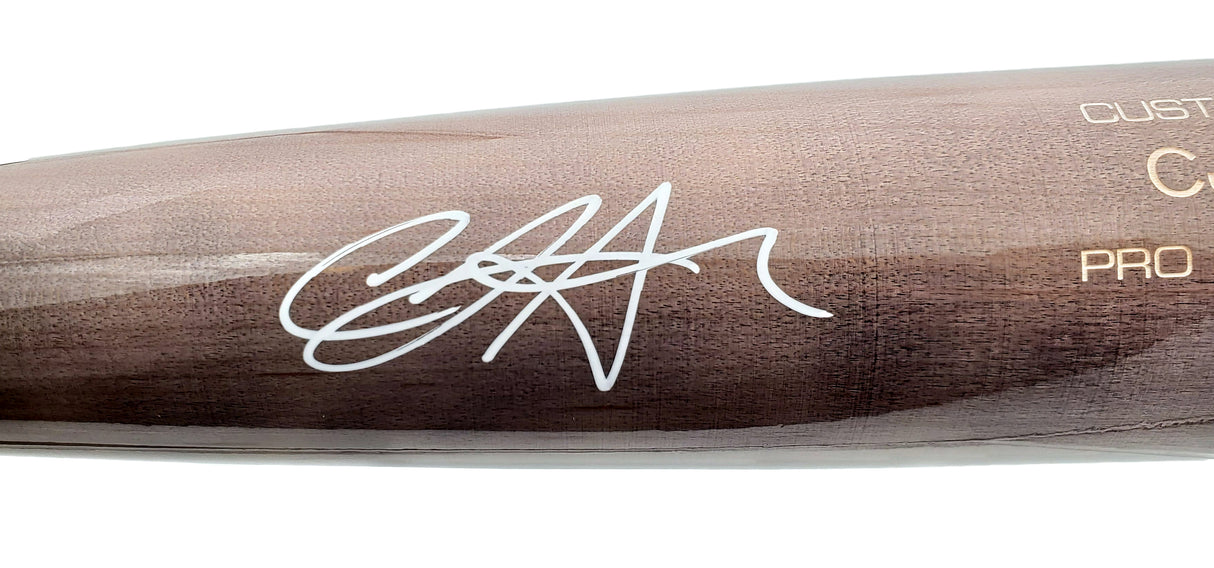 CJ Abrams Autographed Brown Victus Game Model Bat Washington Nationals JSA Stock #200291