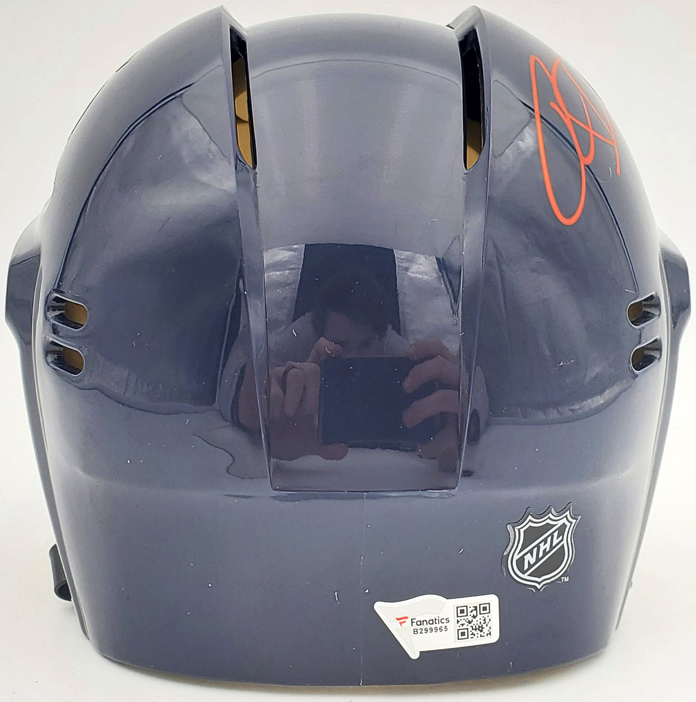 Ryan Donato Autographed Seattle Kraken Blue Mini Helmet "1st Kraken Goal 10/12/21" Fanatics Holo Stock #200297