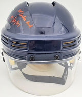 Ryan Donato Autographed Seattle Kraken Blue Mini Helmet "1st Kraken Goal 10/12/21" Fanatics Holo Stock #200297