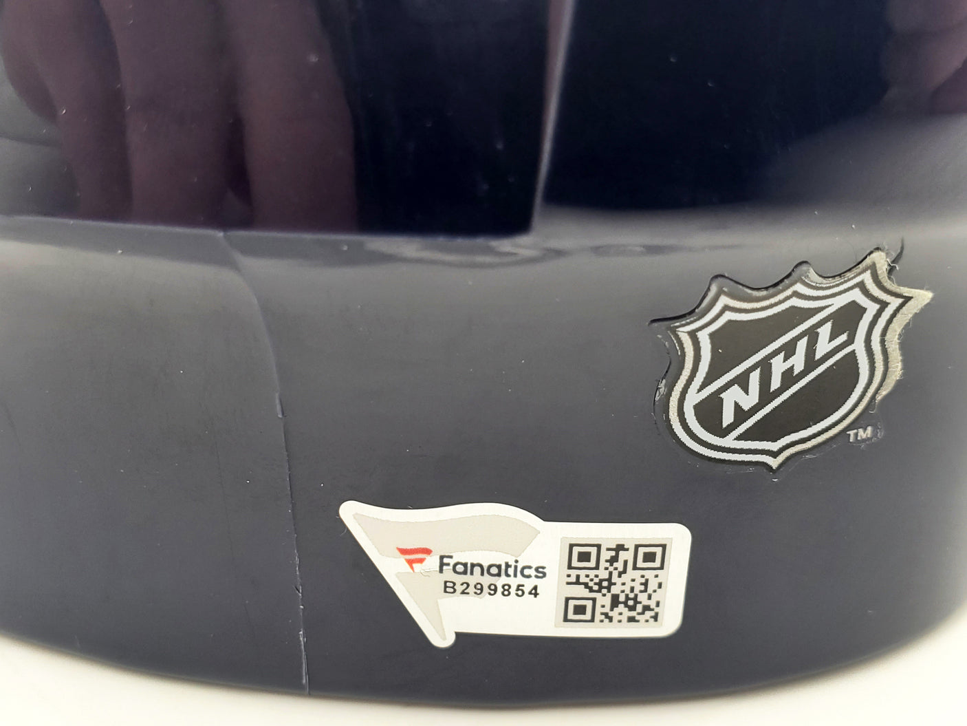 Jordan Eberle Autographed Seattle Kraken Blue Mini Helmet Fanatics Holo Stock #200300