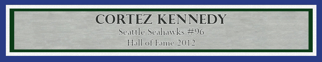 Cortez Kennedy Autographed Framed 16x20 Photo Seattle Seahawks Beckett BAS Stock #200331