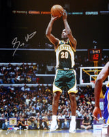 Gary Payton Autographed Framed 16x20 Photo Seattle Supersonics PSA/DNA Stock #200338