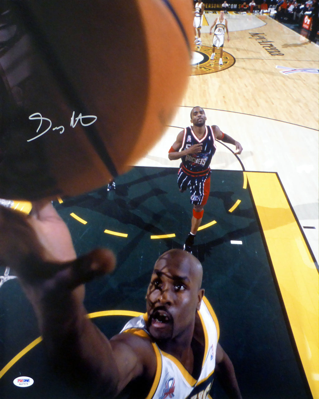 Gary Payton Autographed Framed 16x20 Photo Seattle Supersonics PSA/DNA Stock #200339