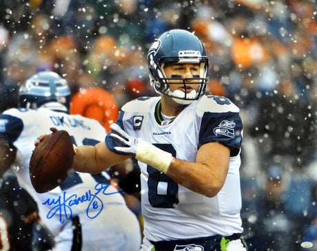 Matt Hasselbeck Autographed Framed 16x20 Photo Seattle Seahawks MCS Holo Stock #200363