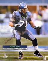 Walter Jones Autographed Framed 16x20 Photo Seattle Seahawks MCS Holo Stock #200380