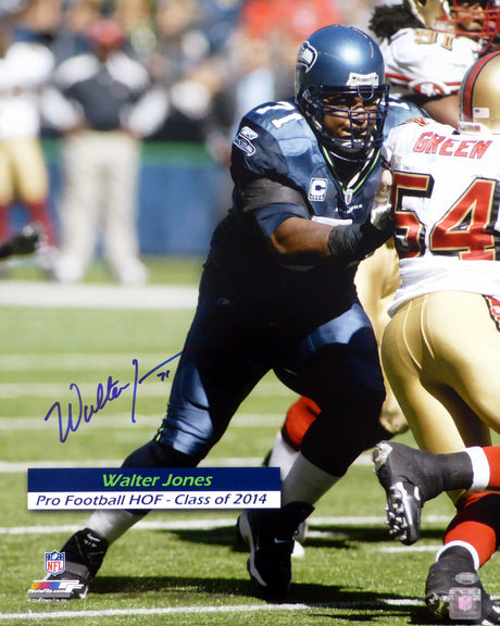 Walter Jones Autographed Framed 16x20 Photo Seattle Seahawks MCS Holo Stock #200381