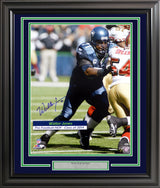 Walter Jones Autographed Framed 16x20 Photo Seattle Seahawks MCS Holo Stock #200381