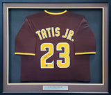San Diego Padres Fernando Tatis Jr. Autographed Framed Brown Jersey Beckett BAS Stock #268091